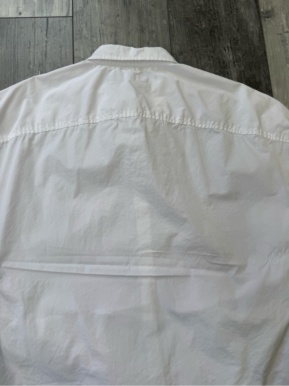 Lauren Ralph Lauren White Tie Front Blouse Large Cotton Poplin Button Up - Picture 10 of 13